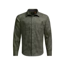 Sitka Men's Bridger Camo LS Flannel - Hemlock Green Camo - L