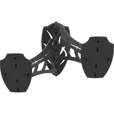 Skull Hooker SKH-DSM-BLK Dual Shoulder Mount, Black