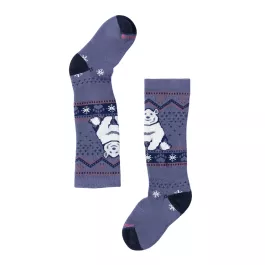 Smartwool Kids' Wintersport Polar Bear Pattern Over The Calf Socks