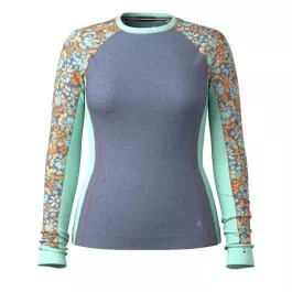 Smartwool Women's Classic Thermal Merino Base Layer Colorblock Crew