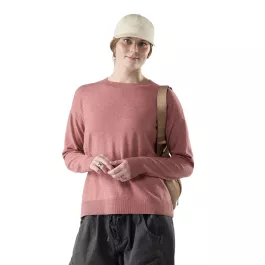 Smartwool Women’s Edgewood Crew Sweater – Rosewood Heather – L