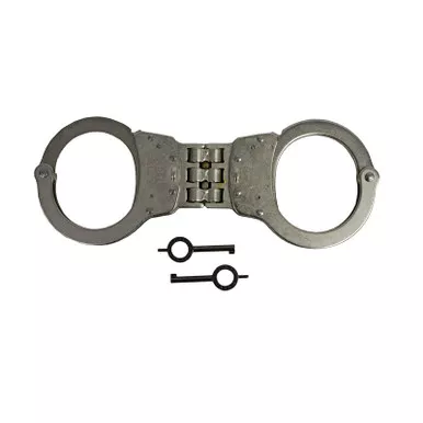 Smith & Wesson 350138 Model 300P Pin Lock Hinge-Linked Handcuffs & Keys, Nickel
