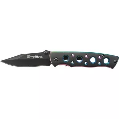 Smith & Wesson CK113 Extreme Ops Liner Lock Folding Knife 2.7" 7Cr17MoV High Carbon Stainless Steel Blade, Stainless Steel Handle