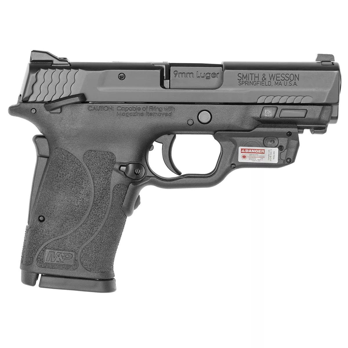 Smith & Wesson M&P 9 Shield EZ 9mm Pistol - Crimson Trace Red Laserguard