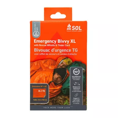 SOL Emergency Bivvy XL With Rescue Whistle (0140-1144)