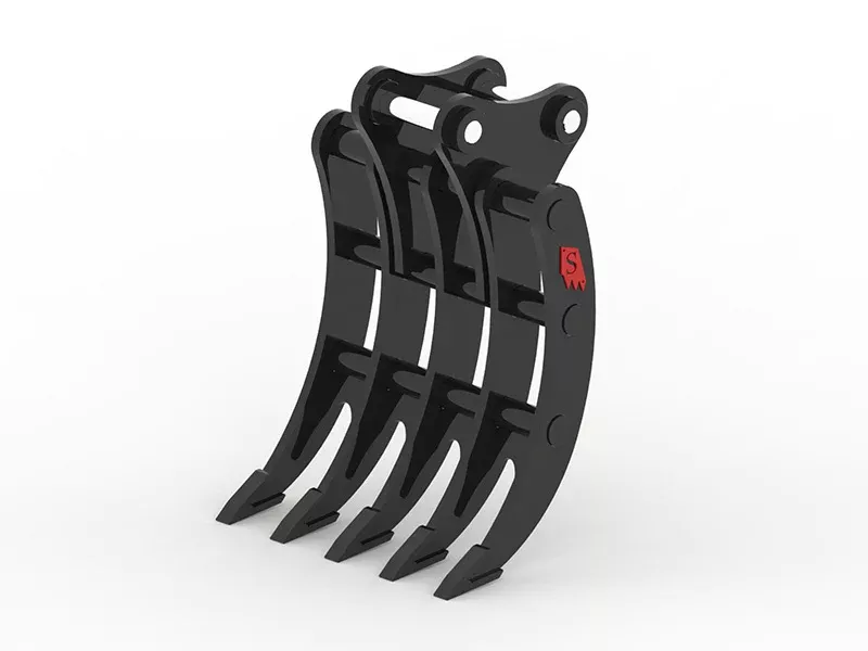 Solesbee’s Excavator Rake | Models SGR Series | Width 30″-54″ | Machine Size 7-29.5 Tons | For Excavators