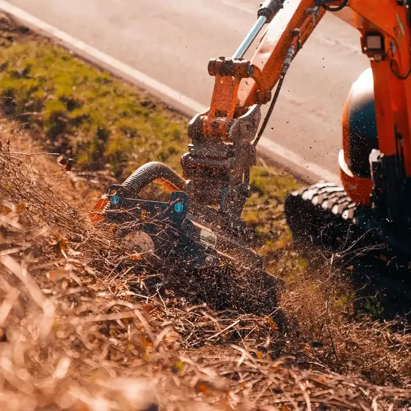 Solesbee's Mulcher | Model TC2-100 | Cutting Width 39" | Machine Weight 4-9 Tons | For Excavators