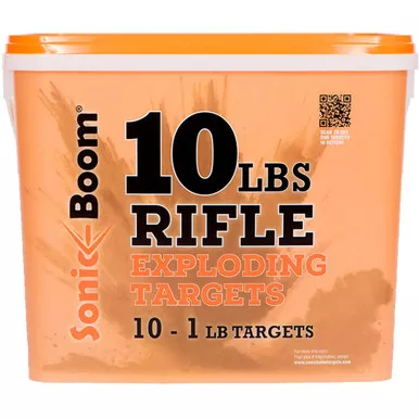 Sonic Boom SBT0110P Exploding Rifle Targets, 1 lbs, Orange, 10 Pack