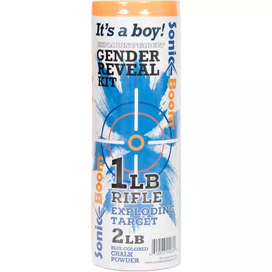 Sonic Boom SBTGRBOY Exploding Target Gender Reveal Kit for Boy, 1 lbs, Blue