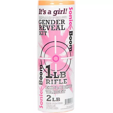 Sonic Boom SBTGRGIRL Exploding Target Gender Reveal Kit for Girl, 1 lbs, Pink