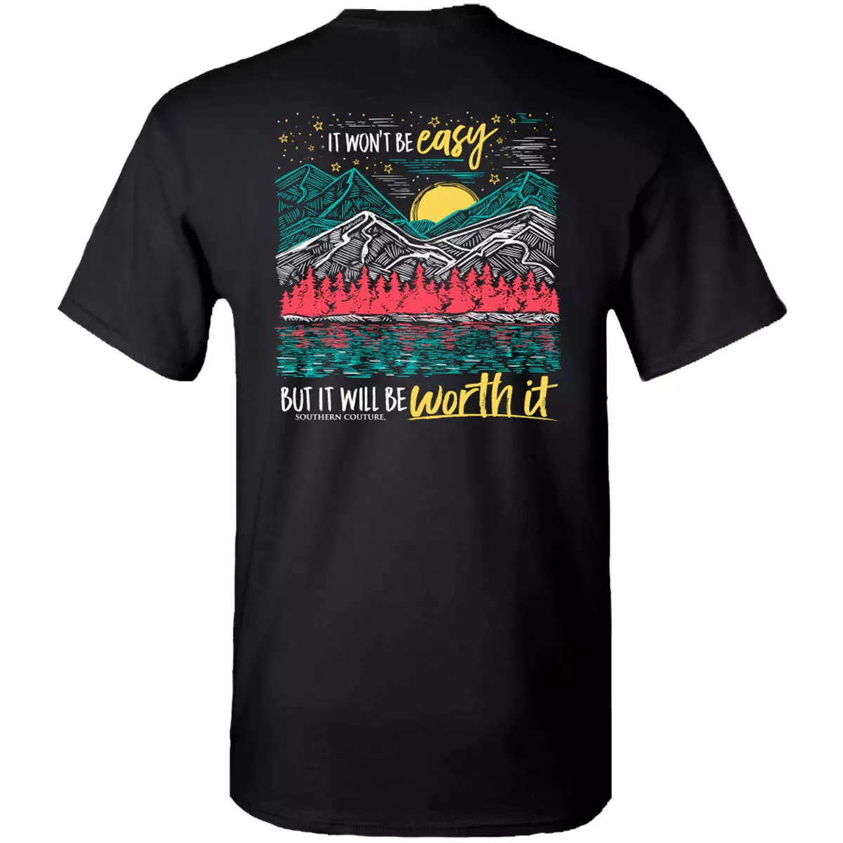 Southern Couture Classic It Won’t Be Easy Mountains T-Shirt