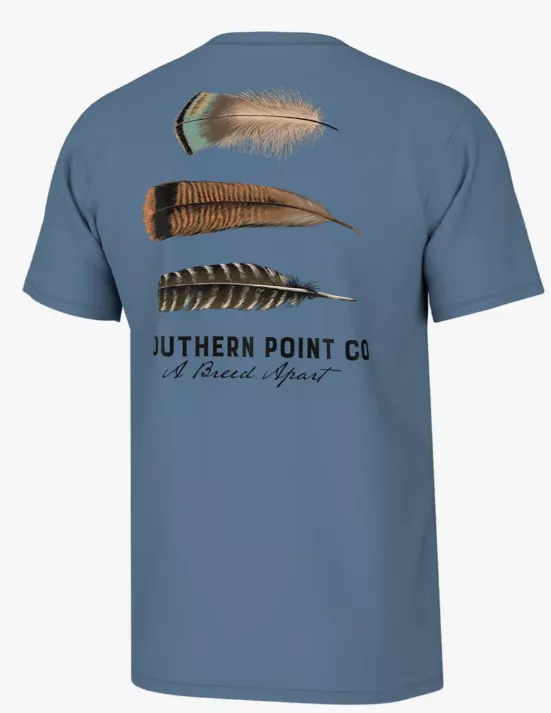 Southern Point Men’s Turkey Feather Trio SS Tee #ST838