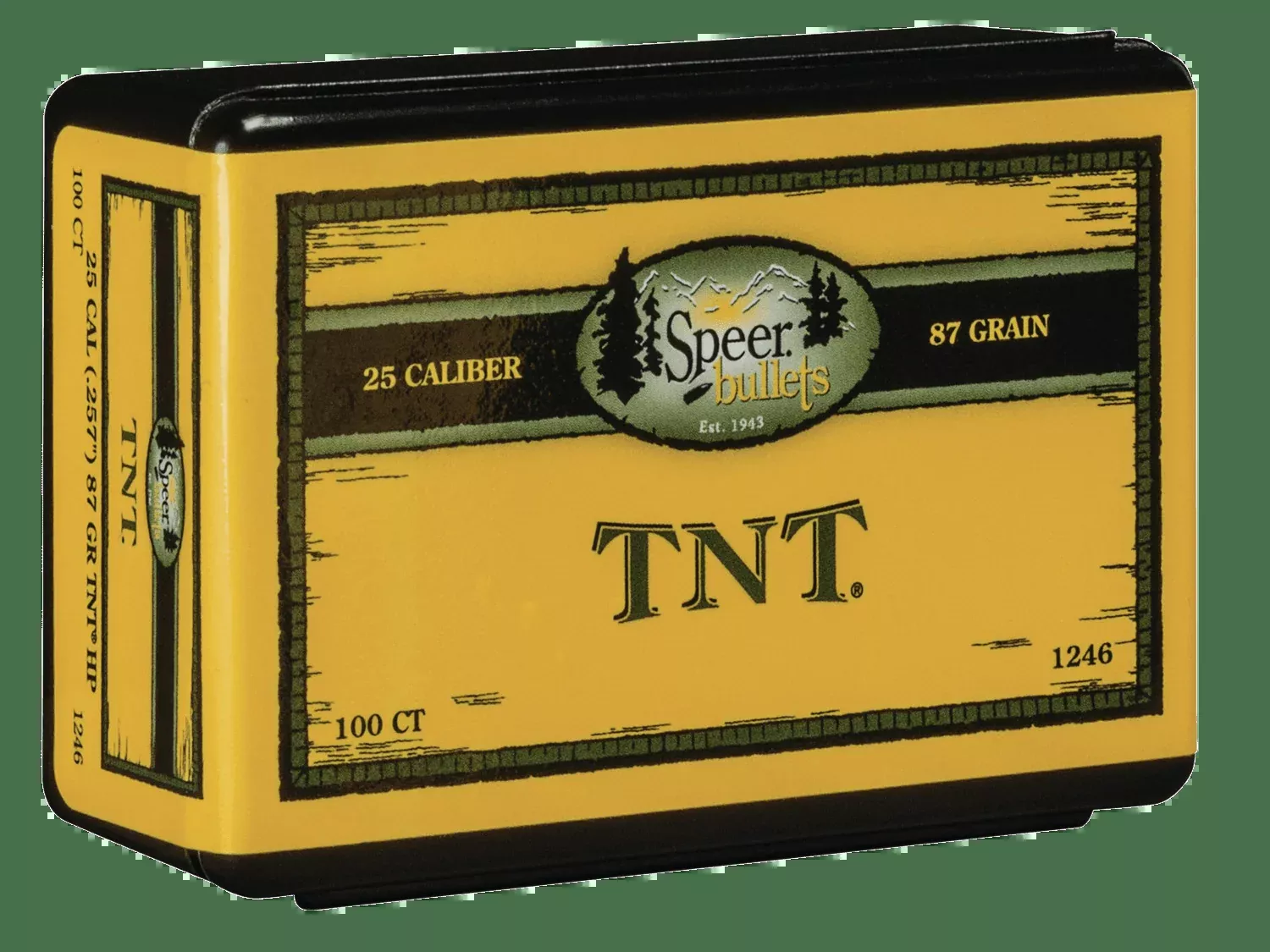Speer Ammo Tnt, Speer 1246Bull .25787 Tnthp100