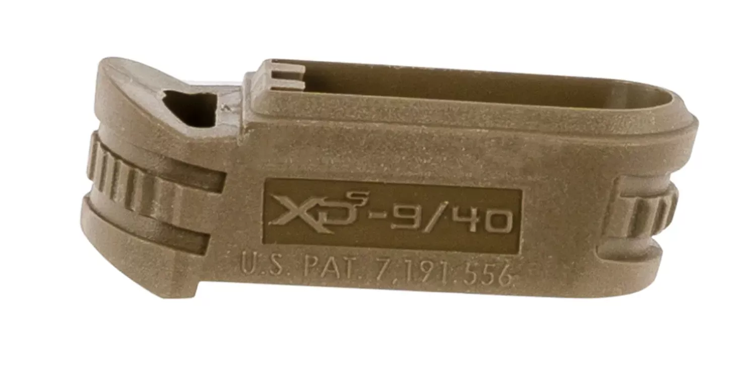 Springfield Armory Backstrap Sleevemade of Polymer with Flat Dark Earth & 1 Piece Design for 9mm Luger Springfield XD-S with #2 Backstrap & 3″-4″ Barrel