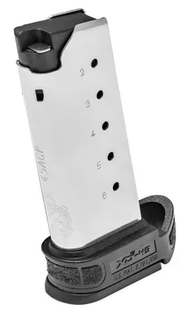 Springfield Armory Magazine for Springfield SDS Mod 2 Pistol .45ACP 6rd Stainless Steel XDSG5006