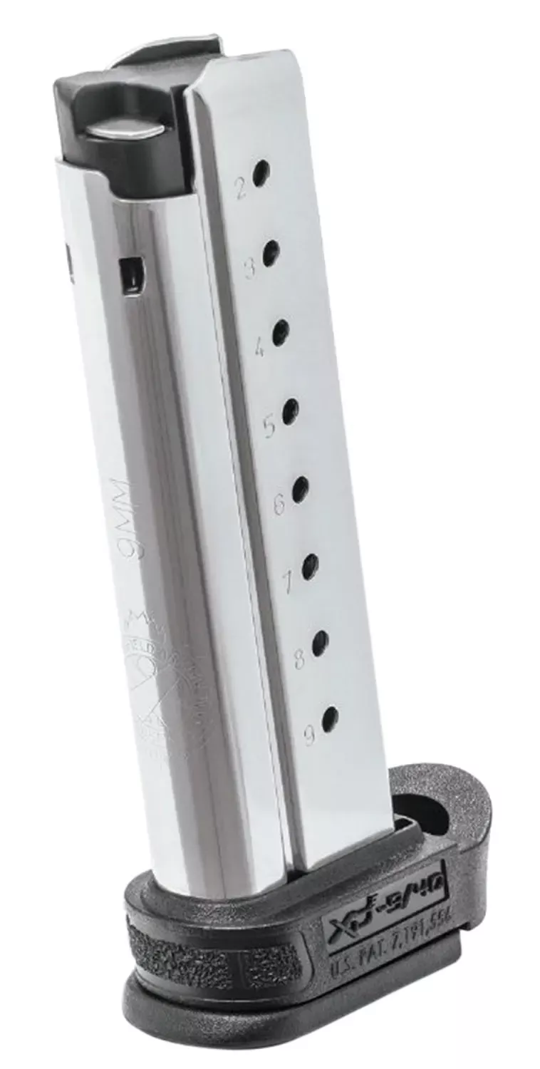Springfield Armory OEMStainless Detachable with Extended Sleeve 9rd for 9mm Luger Springfield XD-E