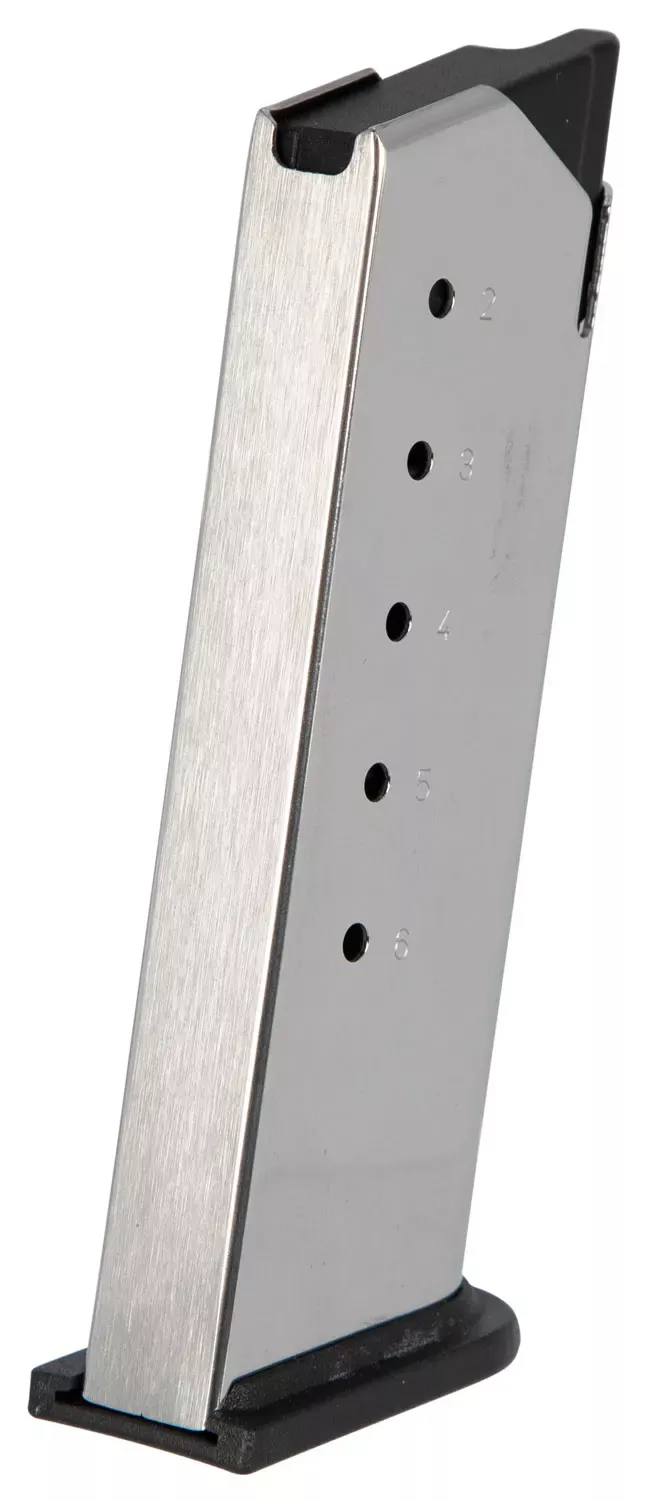 Springfield Armory OEMStainless Flush Fit Detachable 6rd for 45 ACP Springfield XD-E