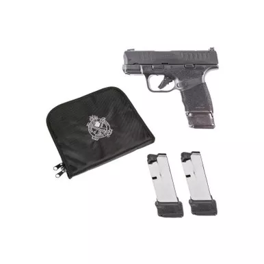SPRINGFIELD HELLCAT CC NOTEBOOK PACKAGE OPTICS READY 9MM PISTOL W/ EXTRA MAG, BLACK – HC9319BOSP-N22