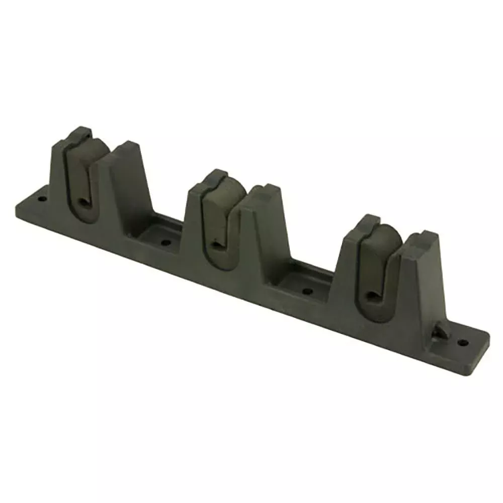 Springfield Marine ABS Plastic 3-Rod Holder Pair with Bungee – Versatile Mounting for Boat Fishing – 1760004