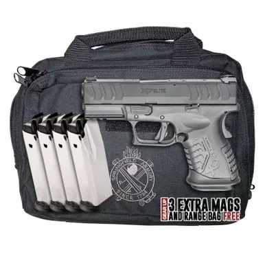 SPRINGFIELD XDM Elite 3.8 Compact OSP 45 ACP Gear Up Package with Five Magazines and Range Bag XDME93845CBHCOSPGU22