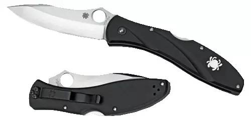 Spyderco Centofante 3 3.14" Folding Drop Point Plain VG-10 SS Blade Black FRN Handle Includes Pocket Clip
