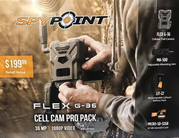 Spypoint Flex-G36 Cellular Trail Camera Bundle