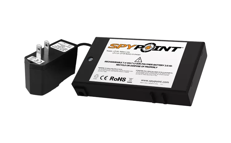 SpyPoint Lithium Battery Pack And Charger #LIT-C-8