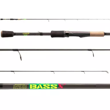 St. Croix BAS68MXF Bass X Spinning Rod Black