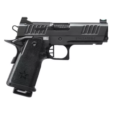 Staccato C Compact Grip Flat Trigger DLC Barrel 9mm 2-15 Rd Magazines 4"