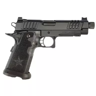 Staccato P Optics Ready DLC 5" Threaded Barrel X-Series 9mm G2 Tac Texture Grip
