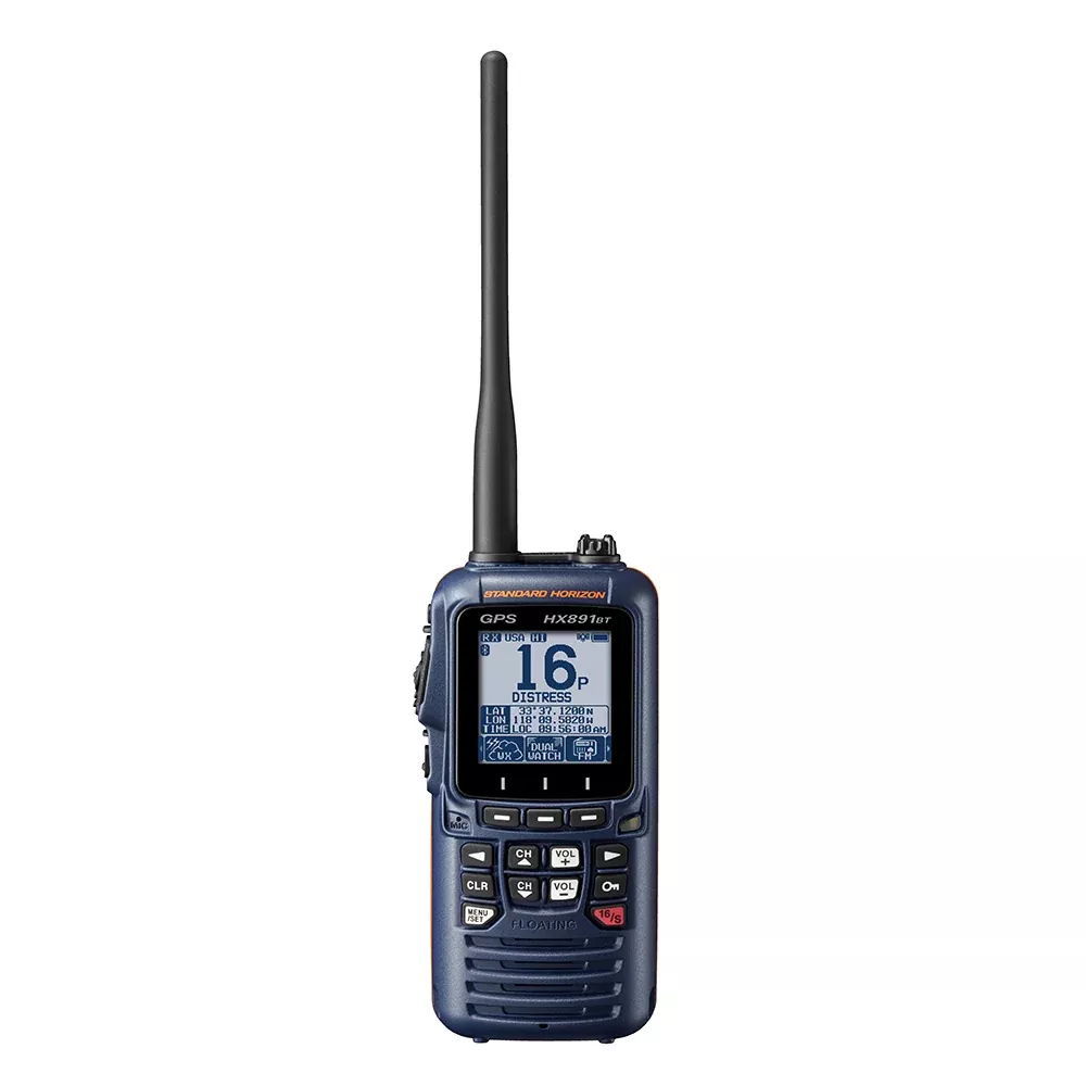 Standard Horizon HX891BT Handheld VHF w/Bluetooth – Navy Blue -HX891BTNB
