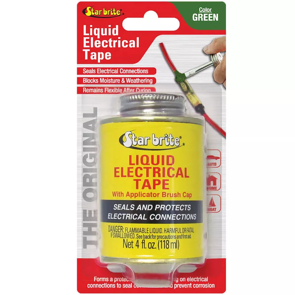 Star brite Liquid Electrical Tape - Green - 4 oz - 84106