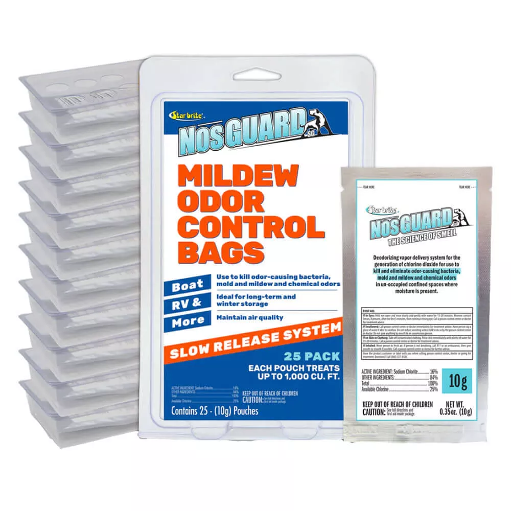 Star Brite NosGUARD Mildew Odor Control Bags Slow Release System - 25-Pack - 89924