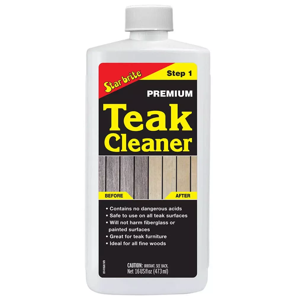 Star brite Premium Outdoor Teak Cleaner - Step 1 - 16 oz - 81416