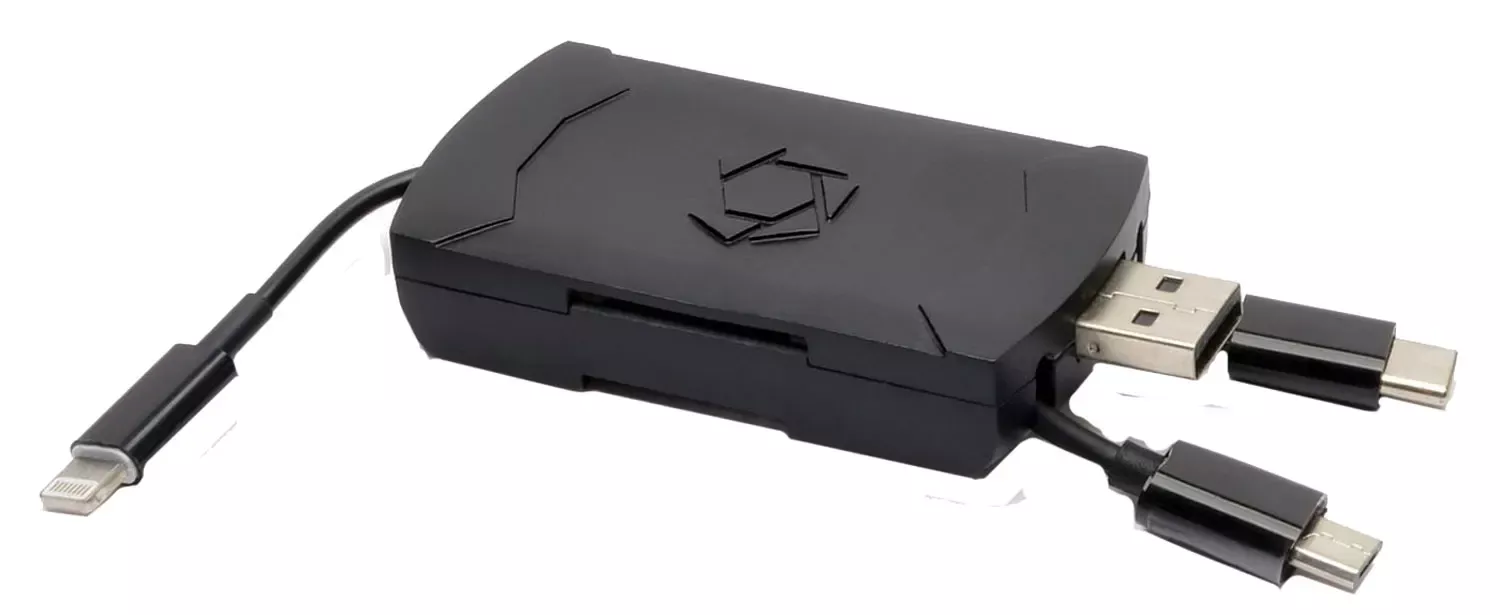Stealth Cam 4-in-1 SD Card Reader Black