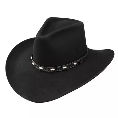 STETSON Unisex Adults Buckshot Black Hat (SWBKSH-154007)