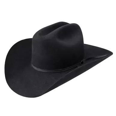 STETSON Unisex Adults Cattleman Black Hat (SWCATT-614007)
