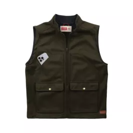 Stormy Kromer Men's The Steelhead Wool Vest - Olive - 2XL