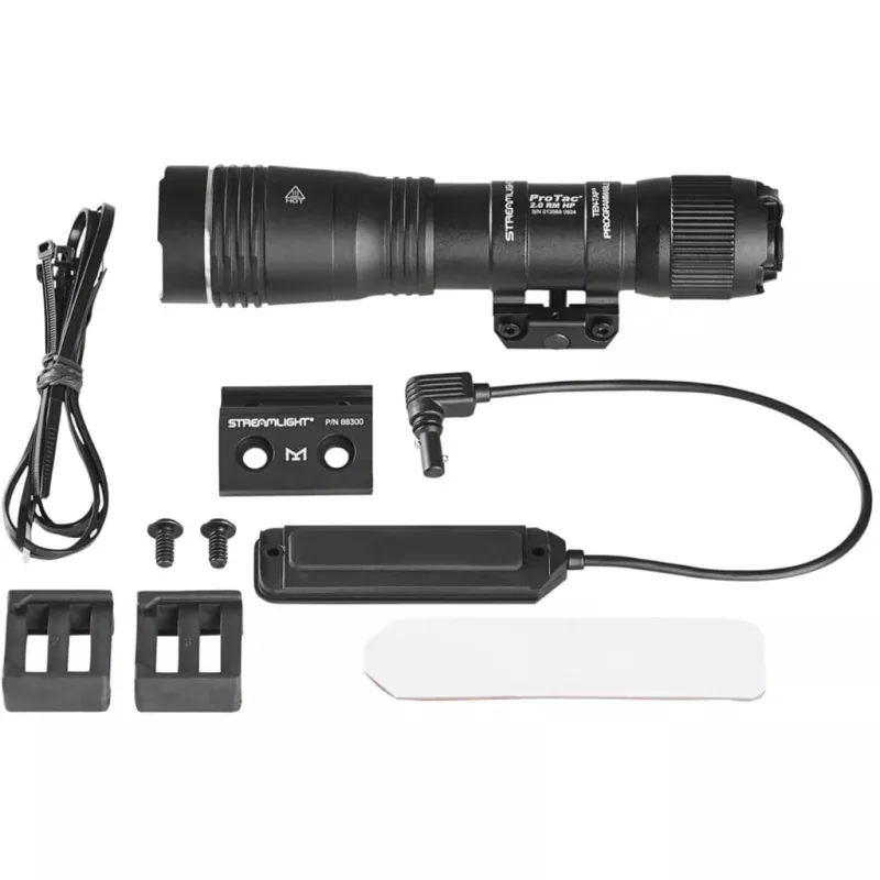 Streamlight ProTac 2.0 Rail Mount HP USB Rechargeable Weapon Light Kit (2000 Lumens, M-LOK Mount, IP67 Waterproof)