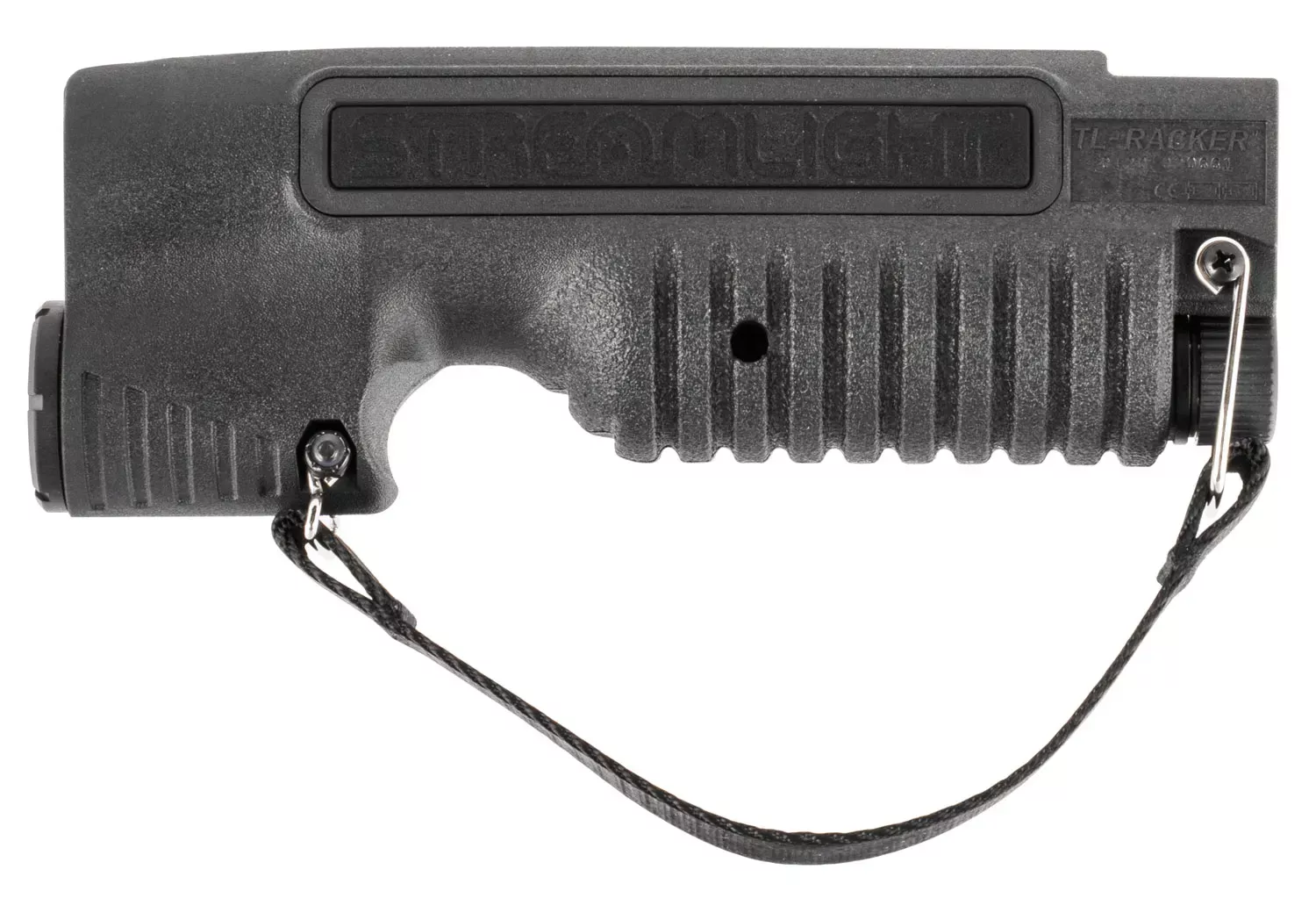 Streamlight TL-Racker Shotgun Forend Light Mossberg 500/590 Shockwave 1000 Lumens Output White 283 Meters Beam Matte Black Nylon