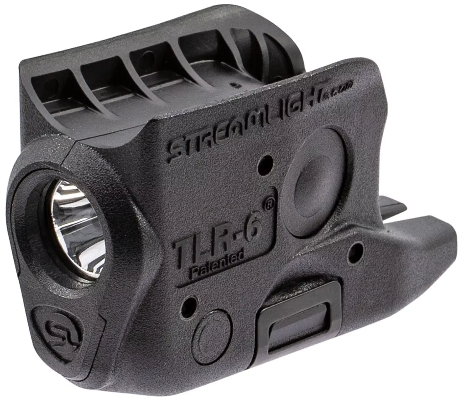 Streamlight TLR-6 Weapon Light Fits Glock 42/43 100 Lumens Output White LED Light 89 Meters Beam Trigger Guard Mount Matte Black Polymer
