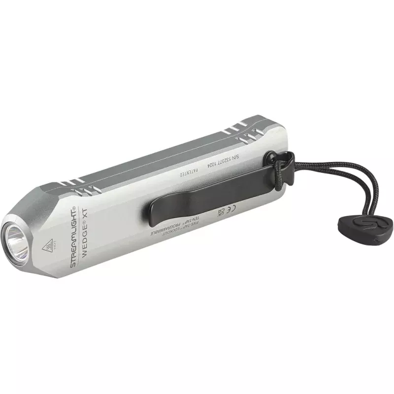 Streamlight WedgeXT 1000 Lumen Silver Flashlight with USB-C Charging and Cable
