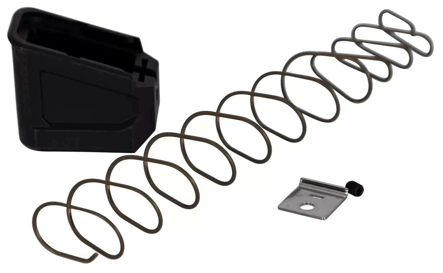 Strike Industries Enhanced Magazine Platemade of Polymer with Black Finish & Extra Gripping Surface for Glock Mags (Adds 6rds 9mm Luger, Adds 5rds 40 S&W)