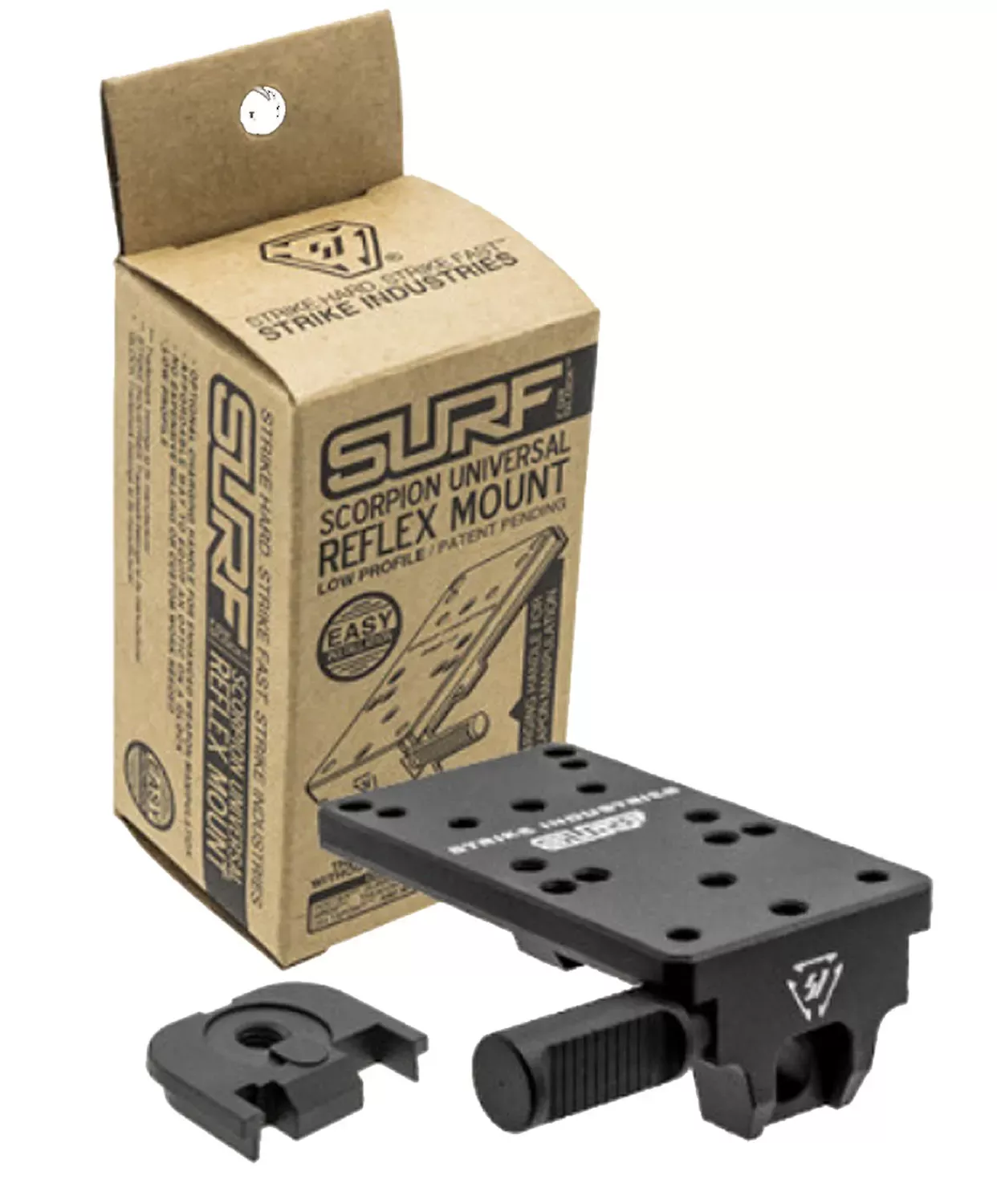 Strike Scorpion Universal Optic Mount Fits Glock 17-39 Gen1-4 Low Profile Black