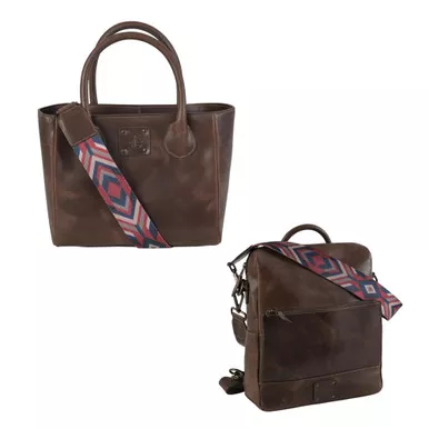 STS Chocolate Basic Bliss Satchel with STS Chocolate Basic Bliss Backpack