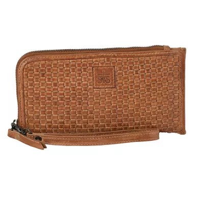 STS Sweetgrass Distressed Tan Clutch (STS-32304)