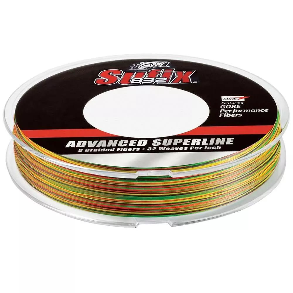 Sufix 832 Braid – 30 lb Fire Tiger – 300 Yards – 660-130FT