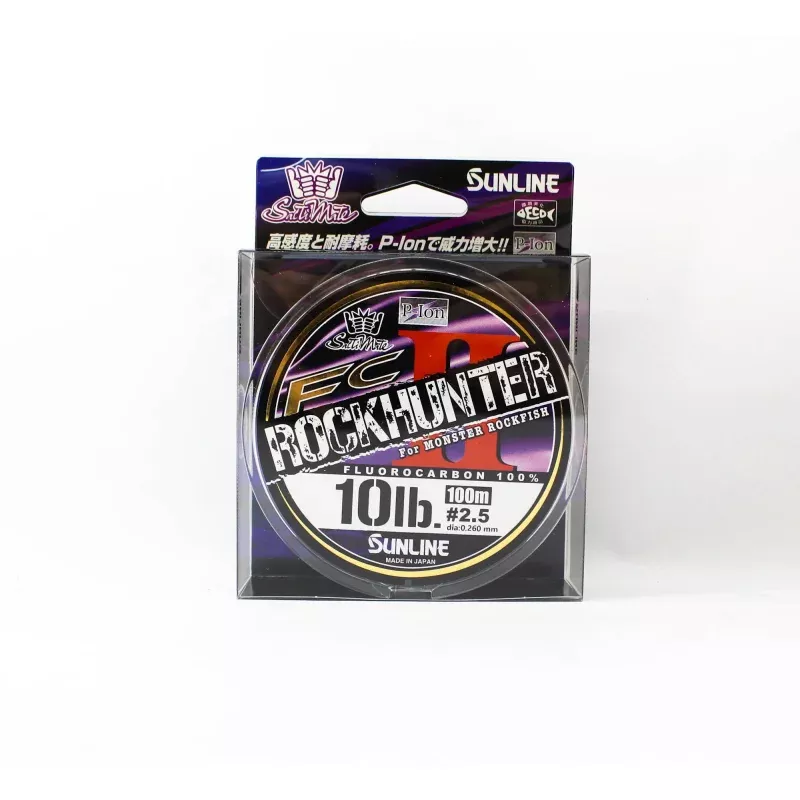 Sunline Fluorocarbon Leader Rock Hunter II 100m 10lb 0.26mm (9086)