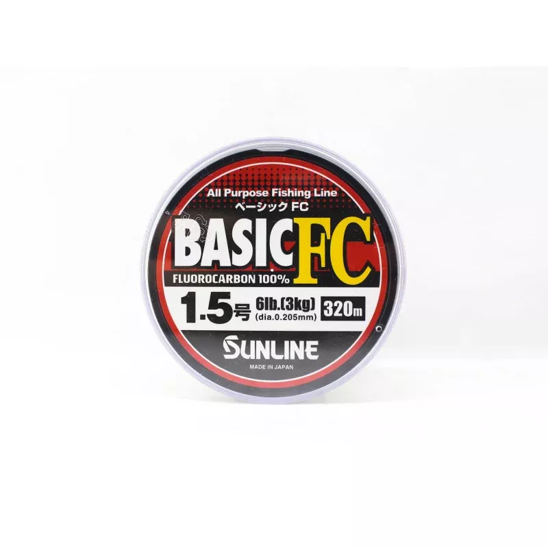 Sunline Fluorocarbon Line Basic FC 320m Size 1.5 6lb (6213)