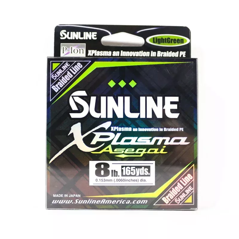 Sunline P.E Line Asegai Xplasma 165yds P.E 0.8 8lb Light Green (4991)